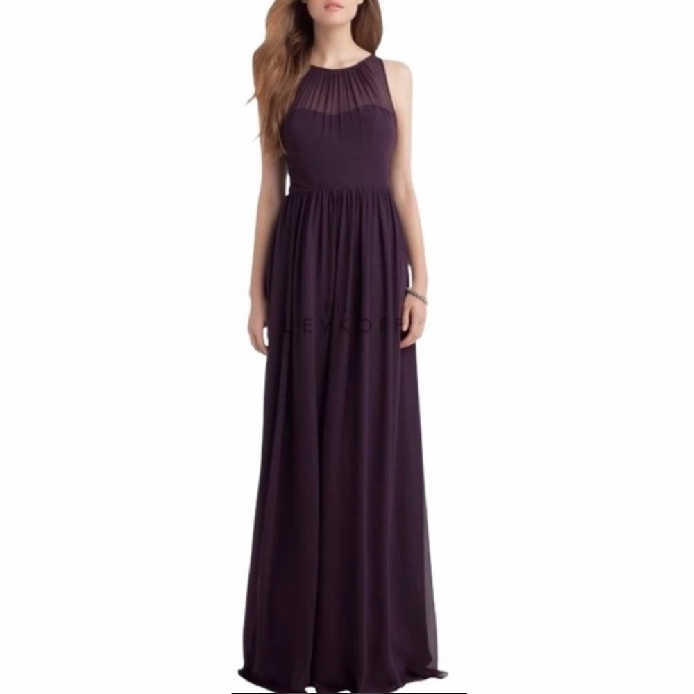 Bill Levkoff | 1147 Illusion Sweetheart Neck Gown